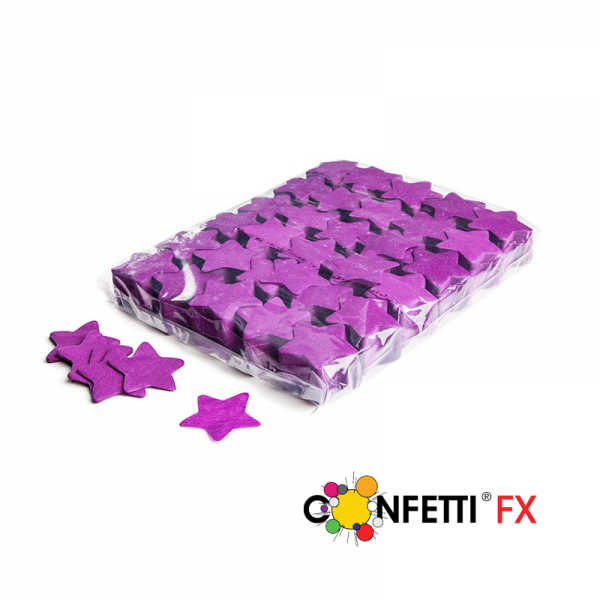 FX Slowfall Konfetti Sterne lila 55mm - 1 kg