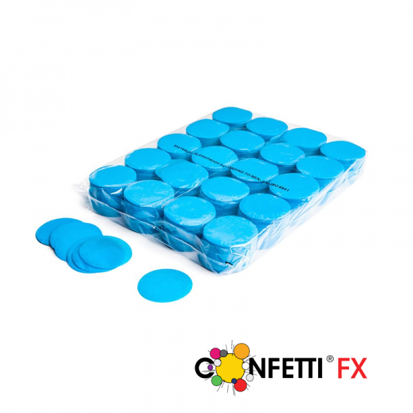 FX Slowfall Konfetti rund hellblau - 1 kg