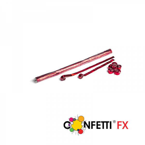 Metallic Streamers 10m x 1,5cm - Rot