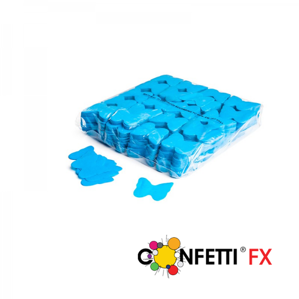 FX Slowfall Konfetti Schmetterlinge hellblau - 1Kg