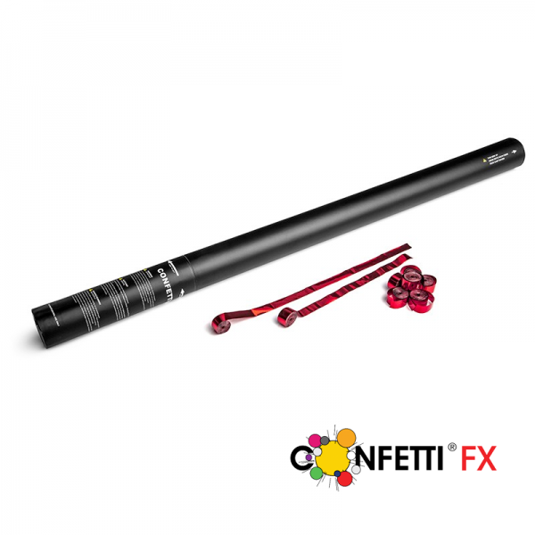FX Luftschlangen Kanone rot metallic, 80cm