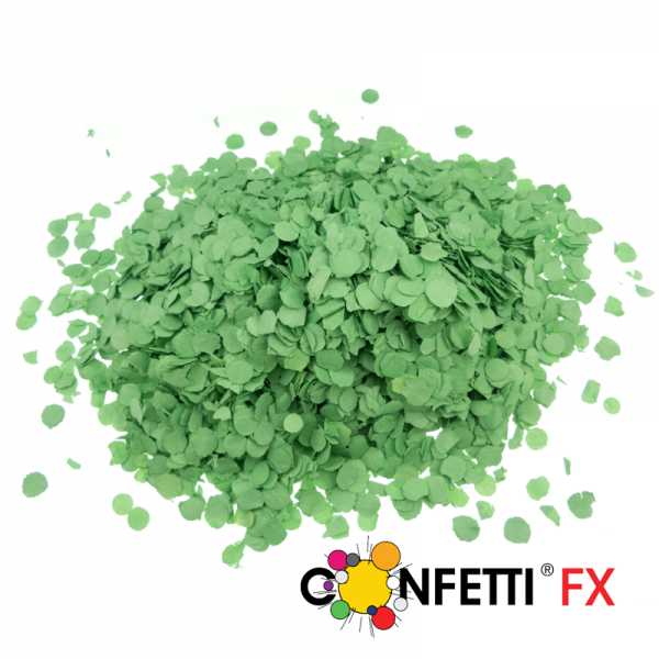 Konfetti hellgrün Premium 1kg (10 mm)