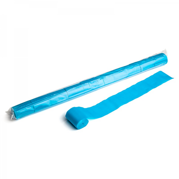 Stadion Streamer Papier, 20m x 5cm - hellblau