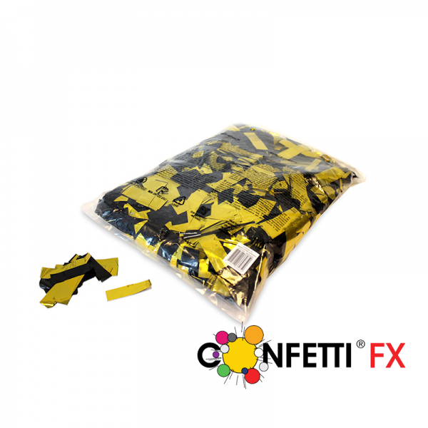 FX Konfetti metallic bicolour schwarz gold
