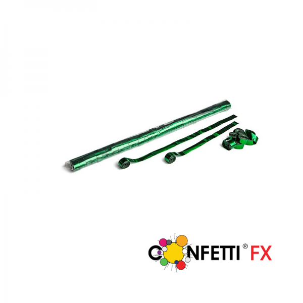 Metallic Streamers 10m x 1,5cm - grün
