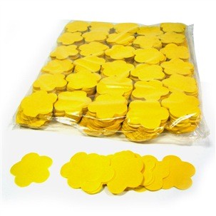 Slow Fall Konfetti, Blumen, gelb, 1 kg