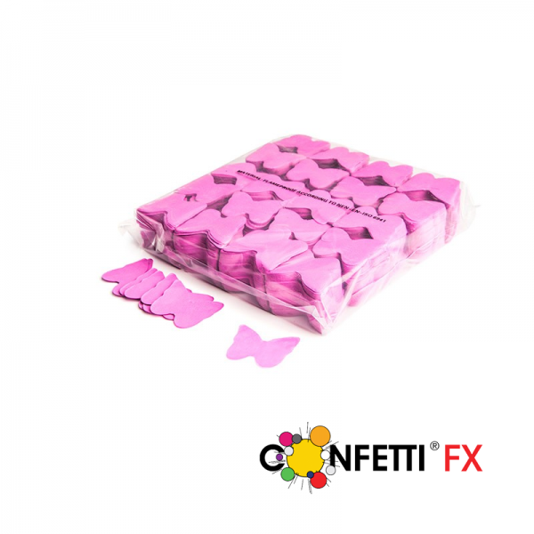FX Slowfall Konfetti Schmetterlinge pink - 1 Kg