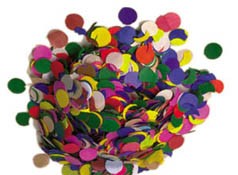 Konfetti luxus bunt 1 kg (10 mm)