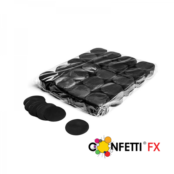 FX Slowfall Konfetti rund schwarz - 1 kg