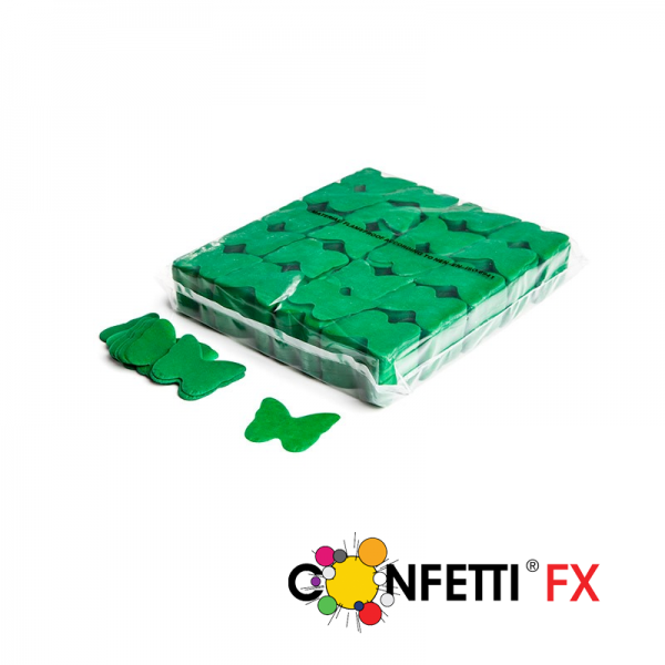 FX Slowfall Konfetti Schmetterlinge dunkelgrün - 1Kg