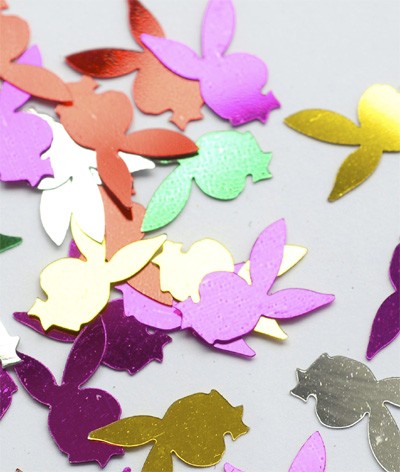 Konfetti 'Bunny' bunt metallic