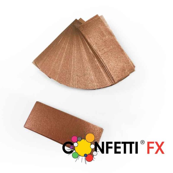 FX Konfetti 17x55mm metallic bronze biologisch abbaubar