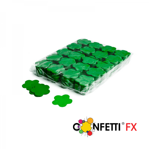 Slow Fall Konfetti, Blumen, dunkelgrün, 1 kg