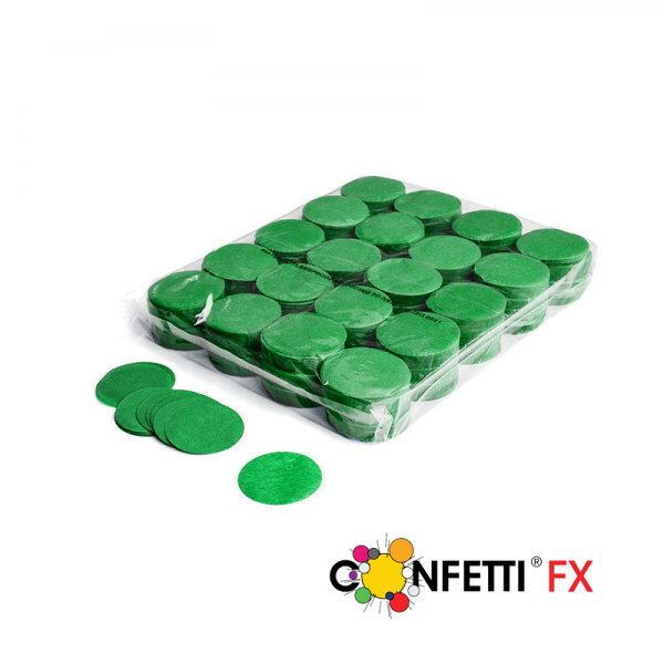 FX Slowfall Konfetti rund dunkelgrün - 1 kg