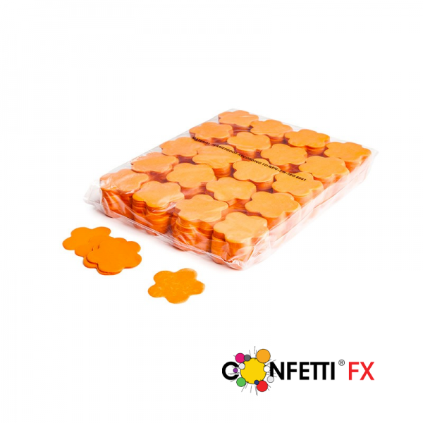 Slow Fall Konfetti, Blumen, orange, 1 kg