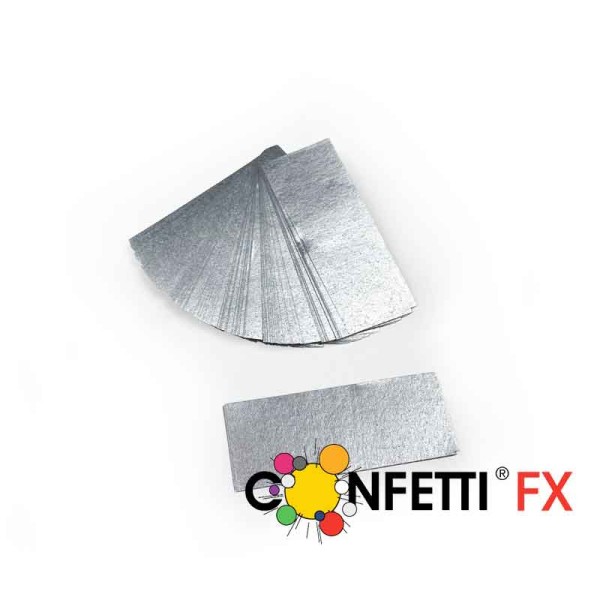 FX Konfetti 17x55mm metallic silber biologisch abbaubar