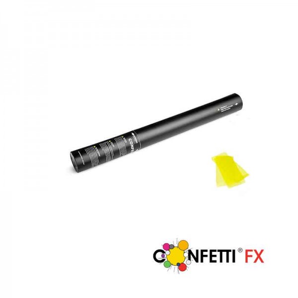 konfettikanone biologisch abbaubar 50 cm gelb