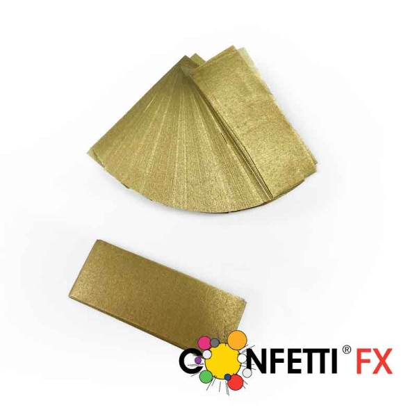FX Konfetti 17x55mm metallic gold biologisch abbaubar