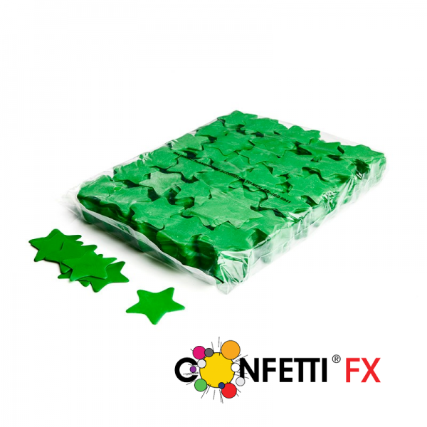 FX Slowfall Konfetti Sterne dunkelgrün 55mm - 1 kg
