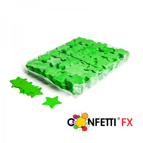 FX Slowfall Konfetti Sterne hellgrün 55mm - 1 kg